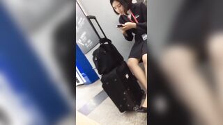 最高品質のバーゲン品、客室乗務員、ショッピングモールのノーパンで大きなお尻の夜市の美女たち ipcam 1 (2)