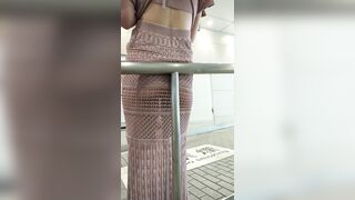 尻観察021「衝撃！下ケツが見えてる美人女性」 ipcam (2)