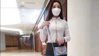 【音あり高画質】パンスト巨乳ＯＬさん股間丸見え！ ipcam