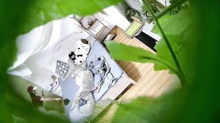 ✅安防精品✅瑜伽裤女孩怀疑男友出轨反被男友暴力推搡✅4V[某房原版] china ipcam 1