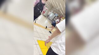 JK盗撮日記141 電車内で領域○開発動！？超美脚激カワセーラーJKを電車内とトイレ内で盗撮【※完全主観22分超撮影】 jav jvip ipcam