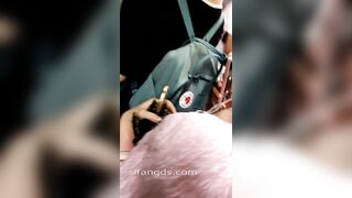 ❤️【巨乳】広東省地下鉄至近距離、高真空カバー、乳輪露出2【某部屋オリジナル版】24V ipcam (5)