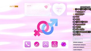 팬더 도래미 ☆ 팬티내려가서 T실수로 백보지노출