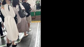 梟の痴漢報告 080（朝の最強でスカーフを巻いたお洒落OLに生マン） voyeur jp