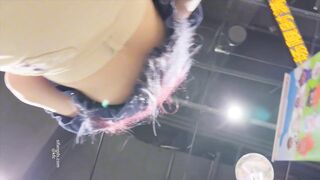 公式価格47元❤️ バレンタインデーに富豪二世とトップ美女がショッピング。股開きのオイルストッキング、超セクシーなくり抜きパンティー ipcam