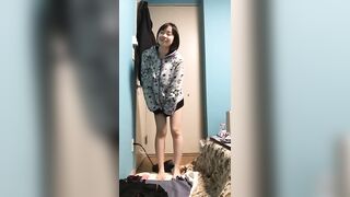 流出】 某情報大学に在籍していた片桐あ○ささん , 美巨乳JD自撮りオナニー（流失）, 美巨乳＆スレンダー美乳　JD美 (6)