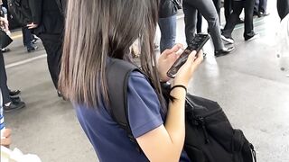 素人プレイ日記６４TRAIN目★田〇みなみ似女子の生態 voyeur jp 2