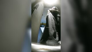 高画質なバーの舞台裏写真：ハイヒールとストッキングを履いた長い脚（2） toilet (6)