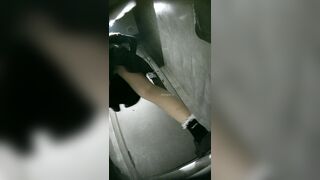 高画質なバーの舞台裏写真：ハイヒールとストッキングを履いた長い脚（5） toilet (9)