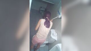 Female employees bathroom voyeur jp