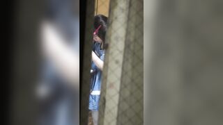 ハーフモデルの美女は白い肌に剛毛が映える toilet 9