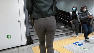 【4k】 テーパードパンツ長身美人 OLのお尻, 激揺れアンミラ系白ニットさんに今年最後のダメ元ナンパ!!! ちょっと口リ系フェイスのショーパンちゃ voyeur jp 2 (3)