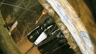 オンライン限定プレ​ミア：【パノラマバートイレショット】黒ストッキングとハイヒールを履いた様々な美女が登場。12 toilet 2 (7)
