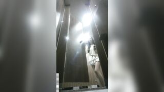 ✅新たに流出した█「悪魔の手」☛購入した█プレミアムトイレ写真「前景と背景」（モデル品質の黒ストッキング） toilet (15)