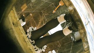 オンライン限定プレ​ミア公開：【パノラマ バー トイレショット】黒ストッキングとハイヒールを履いた様々な美女が登場。（16） toilet 08
