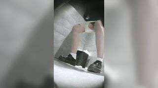 世界独占プレミア：【バーのトイレ POV】—黒ストッキング、ハイヒール、そして美女たちの群れ（第5部） toilet 1 (1)