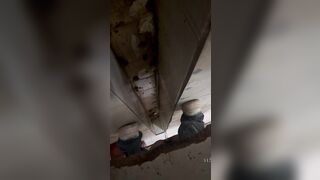 女性カメラマンが和式野外トイレを隠し撮り —— 画面いっぱいの排泄物（下痢編 #33） toilet 1 04
