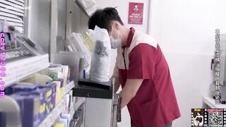MM-100 Busty wife caught stealing from convenience store JAV