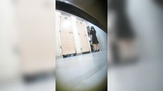 【アップロード依頼】█マジックハン​ド█ プレミアムCP「女神タイプの黒ストッキング無毛」絶世の美少女20V toilet 1 02