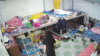 最新ハック流出：ウェブカメラ盗撮映像 ❤️ 多角度からの覗き見 — 寮で着替えるクラブホステスたちを隠し撮り（美女たちの競演） ipcam 1 25