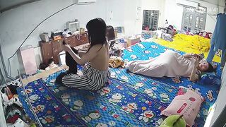 最新ハック流出：ウェブカメラ盗撮映像 ❤️ 多角度からの覗き見 — 寮で着替えるクラブホステスたちを隠し撮り（美女たちの競演） ipcam 2 24
