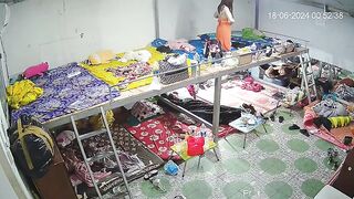 最新ハック流出：ウェブカメラ盗撮映像 ❤️ 多角度からの覗き見 — 寮で着替えるクラブホステスたちを隠し撮り（美女たちの競演） ipcam 3 22