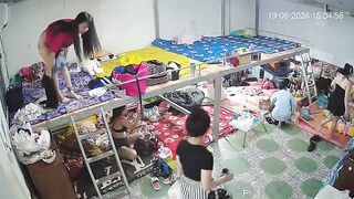 最新ハック流出：ウェブカメラ盗撮映像 ❤️ 多角度からの覗き見 — 寮で着替えるクラブホステスたちを隠し撮り（美女たちの競演） ipcam 3 28