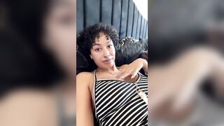 Miss B Nasty Touches Herself On The Bed OnlyFans