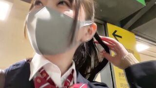 自分の娘と同じ年の現役制服女子❤️S県立 おじさんが好きすぎて生ちんこ挿入からの中出し2連発ハメ撮り jvip