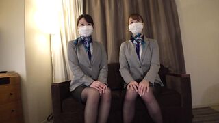 【現職ＣＡ】制服姿のまま４Ｐ乱交 jvip