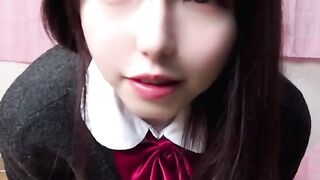 【プレミア】人気ライブチャット　制服美女　着替え＆バイブ電マＷ攻めオナ　初流出 jvip