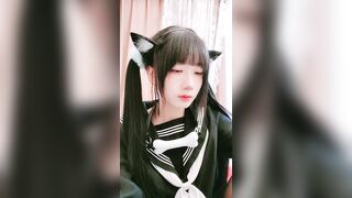 ■ 218分zip／セーラー猫耳娘の尻穴挿入や止めない潮吹きで抜ける！エロカワアジアンライブ配信② jvip