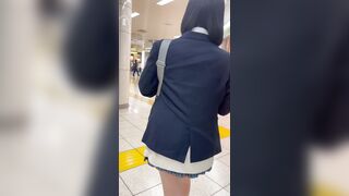 JK盗撮日記106　初登場！！クラスで地味でめっちゃ可愛い地下アイドル風ロリJKを電車内とトイレ内で盗撮【※完全主観25分超撮影 voyeur jp