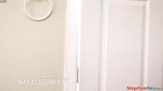 Natalie Brooks Helps Her Stepdad To Finish OnlyFans