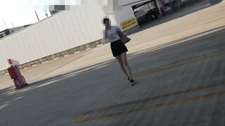 フェラチオ口内発射(美脚ココナちゃん車内パート２) jvip