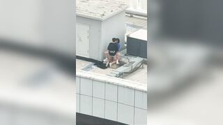 점심시간 여친 옥상으로 불러내서 숏타임 korean porn vip