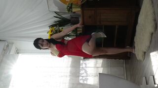 (한국야동) 크림파이 모델 하니의 빨간 원피스 korean porn vip