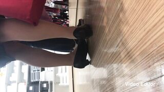 スマホで逆さ撮り6-リクスー-就活生-ストッキング越しパンティ-柄パンツ-声あり-素人盗撮 voyeur jp 01-130526