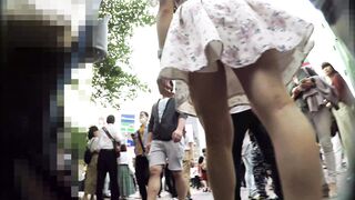 【顔出し私服7】プリクラで激カワお嬢様JDのピンクPを好き放題覗く。2カメ体制＆ラクガキ中直撮り【声かけ】 voyeur jp 01-130526