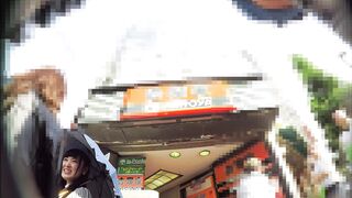 【顔出し私服４】夢中でおしゃべり。清楚系JDのぴったり白P。 voyeur jp 160526