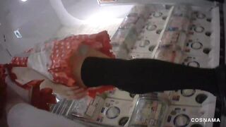 digi-tents halloween_puri 【ハロウィンパンチラ】スチュワーデスの仮装をしてプリクラを撮っている女の子たちをローアングルで撮影してきた【2K】 voyeur jp 160526