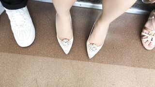 【セット販売】神々しすぎる！綺麗すぎる美脚を見せびらかすありえないミニスカ美人 voyeur jp 160526 02