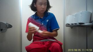新Tennis㊾ ４名収録！プリっとした桃尻丸出し！前はペーパーカスがついちゃってます( ;∀;) voyeur jp 160526 06