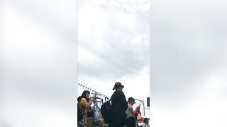 【4Kテーマパーク】超絶美◯女ＪＫ制服パンチラ ５（こっそり値下げ） voyeur jp 170526