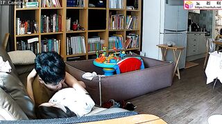 (한국야동) 엄마아빠 동생만들때 시간맞춰 깨어난 장군이 korean porn vip
