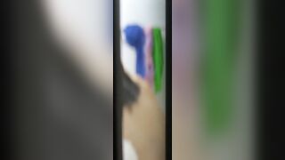 【リアルインパクト盗SATU〜入浴編〜】シャワー中に踊り出すスタイル良し薄毛女子 voyeur jp 170526
