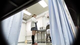 制服JK【保健室盗撮】身体測定NO.01 voyeur jp 170526