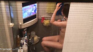 美女のテレビを見ながらの入浴 乙女の風呂場 Vol.21 voyeur jp 170526