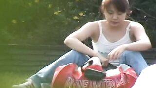 （隠し撮り）JK野外着替え盗撮 voyeur jp 180526