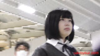 JC最恐痴漢♥パンツから大量のお漏らし♥制服色白美少女♥ voyeur jp 180526